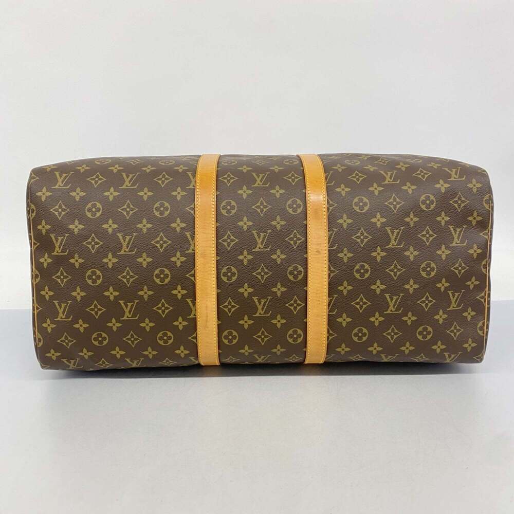 LOUIS VUITTON Brown Monogram Keepall 55 Boston Bag - Picture 3 of 13